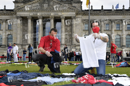 Demostratioin der Kultur-und Veranstaltungsbranche in Berlin