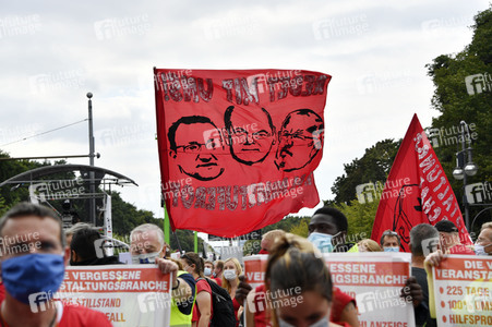Demostratioin der Kultur-und Veranstaltungsbranche in Berlin