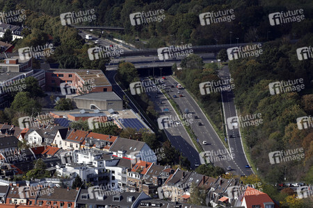 Blick vom Fernsehturm Colonius in Köln