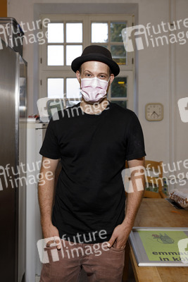 Pressetermin mit Sharon Berlinghoff und Patrick Müller in der Emmaus Gemeinschaft Köln