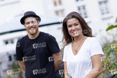 Pressetermin mit Sharon Berlinghoff und Patrick Müller in der Emmaus Gemeinschaft Köln