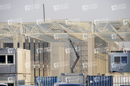 Baustelle der Tesla Gigafactory 4 in Grünheide