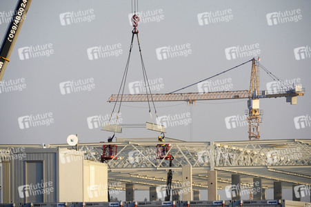 Baustelle der Tesla Gigafactory 4 in Grünheide