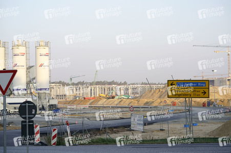 Baustelle der Tesla Gigafactory 4 in Grünheide