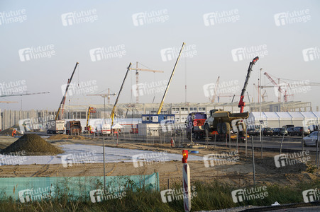 Baustelle der Tesla Gigafactory 4 in Grünheide