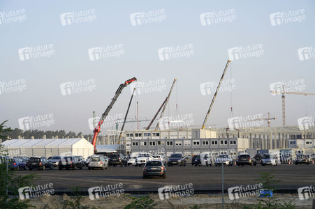 Baustelle der Tesla Gigafactory 4 in Grünheide
