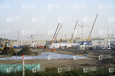 Baustelle der Tesla Gigafactory 4 in Grünheide