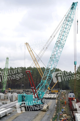 Baustelle der Tesla Gigafactory 4 in Grünheide