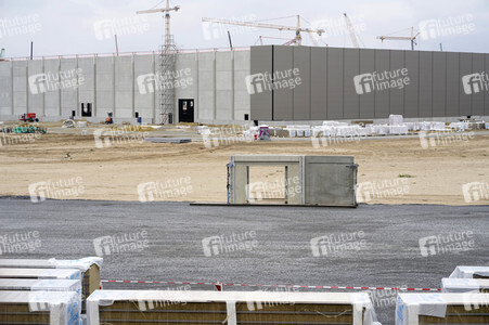 Baustelle der Tesla Gigafactory 4 in Grünheide