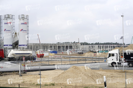 Baustelle der Tesla Gigafactory 4 in Grünheide