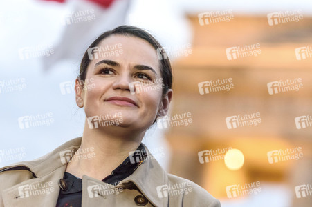 Demo für die Belarus Opposotionsbewegung in Berlin