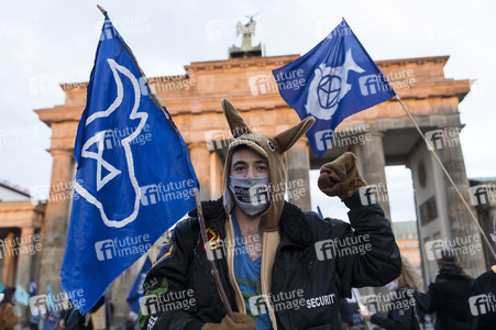 Protestaktion von Exctinction Rebellion in Berlin