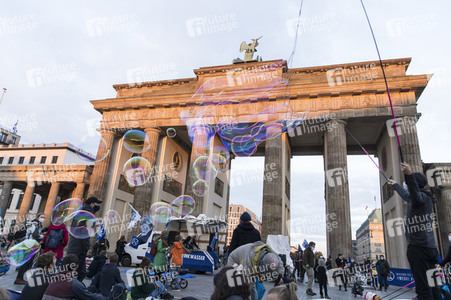 Protestaktion von Exctinction Rebellion in Berlin