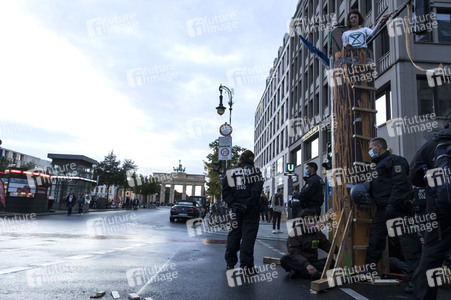 Protestaktion von Exctinction Rebellion in Berlin