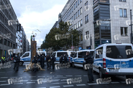 Protestaktion von Exctinction Rebellion in Berlin