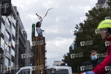 Protestaktion von Exctinction Rebellion in Berlin