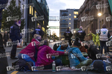 Protestaktion von Exctinction Rebellion in Berlin