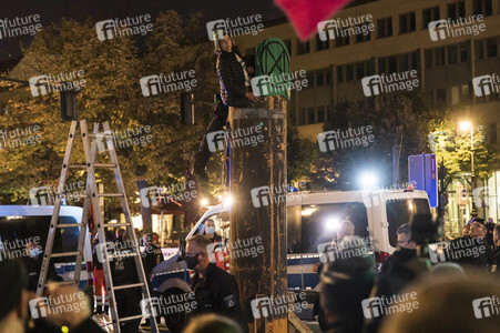 Protestaktion von Exctinction Rebellion in Berlin