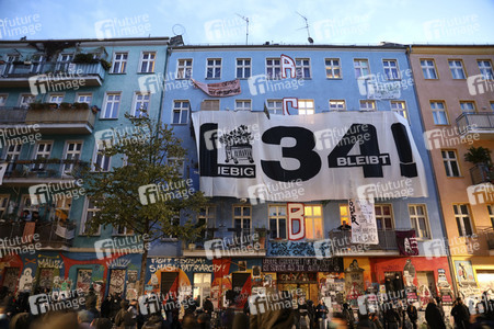 Räumung des Wohnprojektes Liebig 34 in Berlin