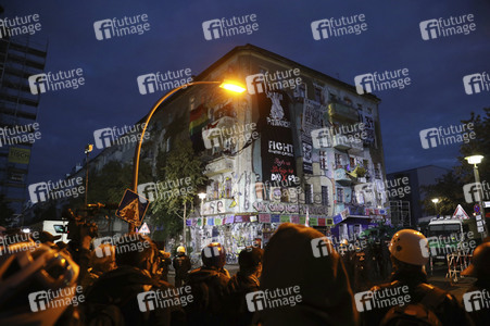 Räumung des Wohnprojektes Liebig 34 in Berlin