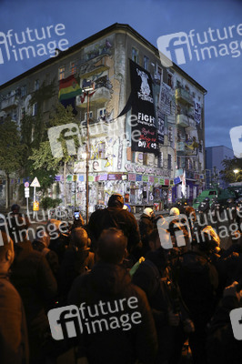 Räumung des Wohnprojektes Liebig 34 in Berlin