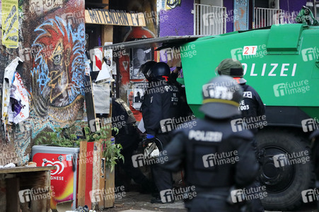 Räumung des Wohnprojektes Liebig 34 in Berlin