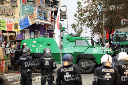 Räumung des Wohnprojektes Liebig 34 in Berlin