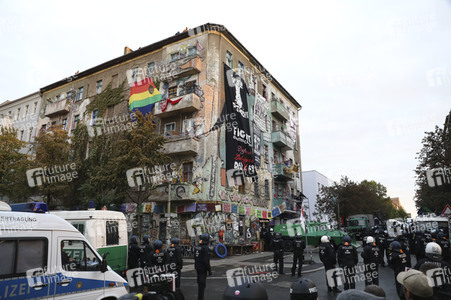 Räumung des Wohnprojektes Liebig 34 in Berlin