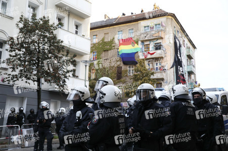 Räumung des Wohnprojektes Liebig 34 in Berlin