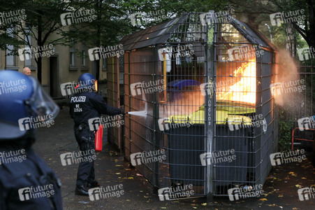 Räumung des Wohnprojektes Liebig 34 in Berlin