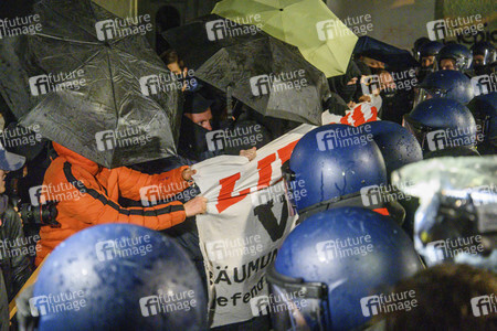 Räumung des Wohnprojektes Liebig 34 in Berlin