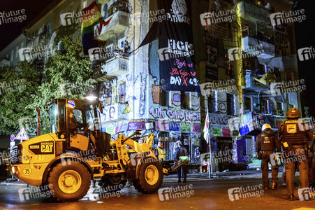 Räumung des Wohnprojektes Liebig 34 in Berlin