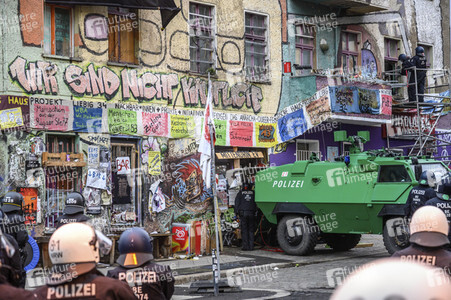 Räumung des Wohnprojektes Liebig 34 in Berlin