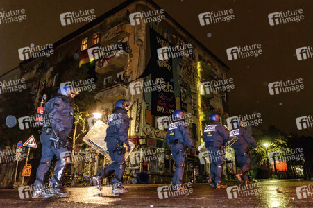 Räumung des Hausprojekts Liebig 34 in Berlin