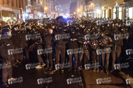 Demonstration nach der Räumung der Liebig 34 in Berlin