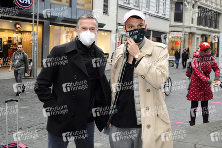 Fototermin mit Dirk Steffens und Fritz Habekuß in Halle