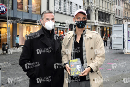 Fototermin mit Dirk Steffens und Fritz Habekuß in Halle