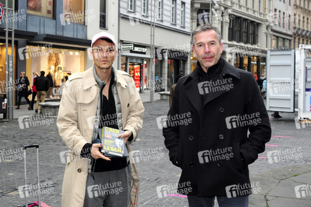 Fototermin mit Dirk Steffens und Fritz Habekuß in Halle