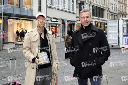 Fototermin mit Dirk Steffens und Fritz Habekuß in Halle