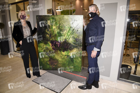 Vernissage 'Farb-Pracht' von Simone von Anhalt in München