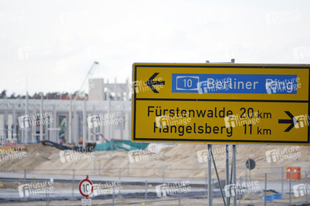 Baustelle der Tesla Gigafactory 4 in Grünheide