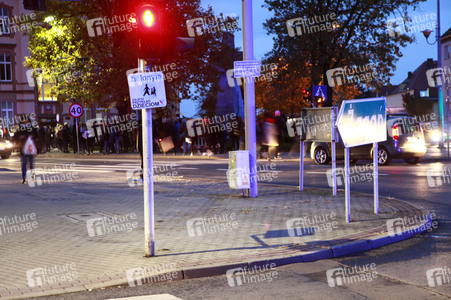 Demonstration gegen das neue Abtreibungsgesetz in Polen in Zgorzelec