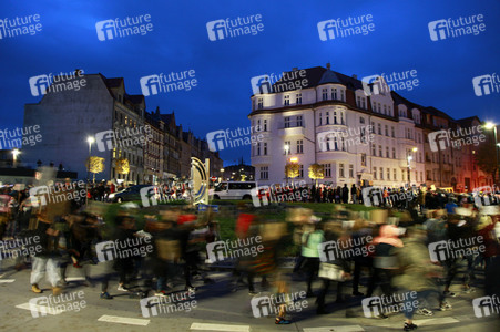 Demonstration gegen das neue Abtreibungsgesetz in Polen in Zgorzelec