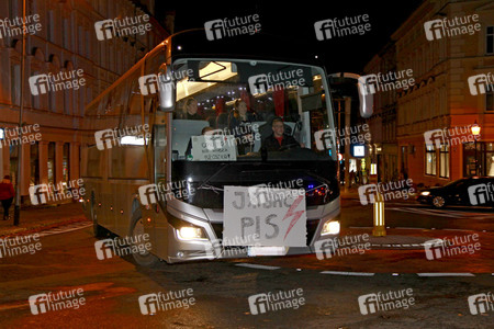 Demonstration gegen das neue Abtreibungsgesetz in Polen in Zgorzelec