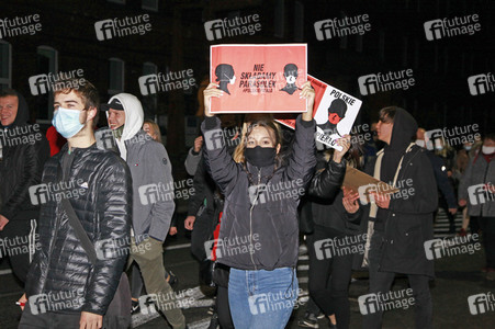 Demonstration gegen das neue Abtreibungsgesetz in Polen in Zgorzelec
