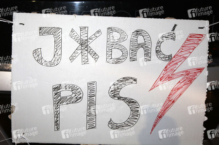 Demonstration gegen das neue Abtreibungsgesetz in Polen in Zgorzelec