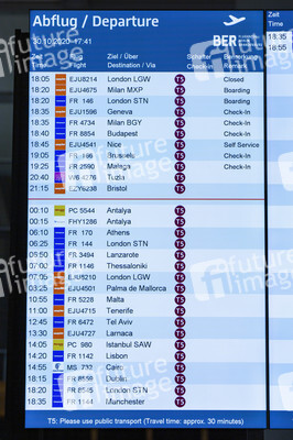 Führung vor der Inbetriebnahme des Flughafens Berlin-Brandenburg in Schönefeld