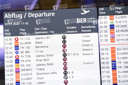 Regelbetrieb am Flughafen Berlin-Brandenburg in Schönefeld