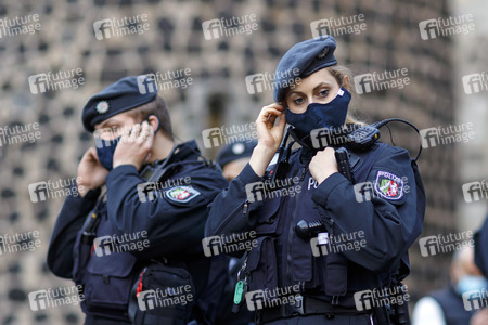 Demonstration gegen die Corona-Maßnahmen in Köln