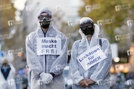 Demonstration gegen die Corona-Maßnahmen in Köln